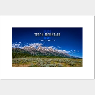 Grand Teton Mountain Range Posters and Art